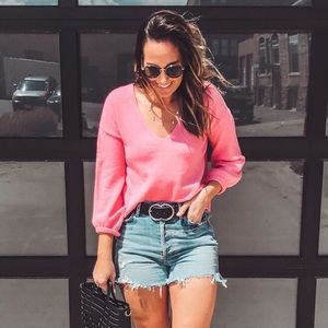 Pink sweater